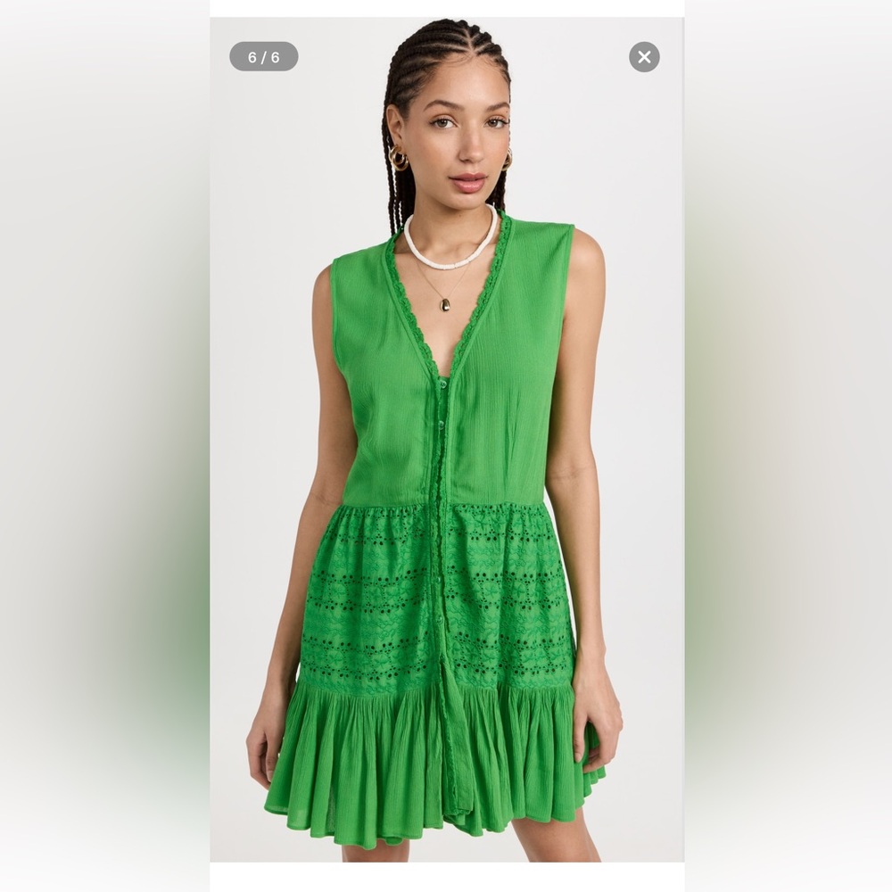 Playa Lucila eyelet mini dress coverup